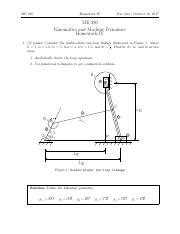 Me380 Hw4 Solns Pdf ME 380 Homework IV Due Date October 12 2017 ME