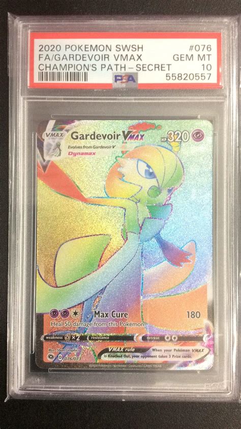 2020 Pokemon Sword Shield Champion S Path 076 Full Art Gardevoir Vmax