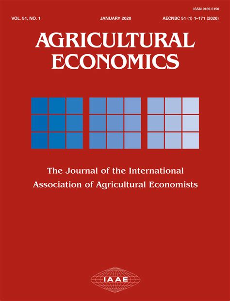 Agricultural Economics Vol 51 No 1