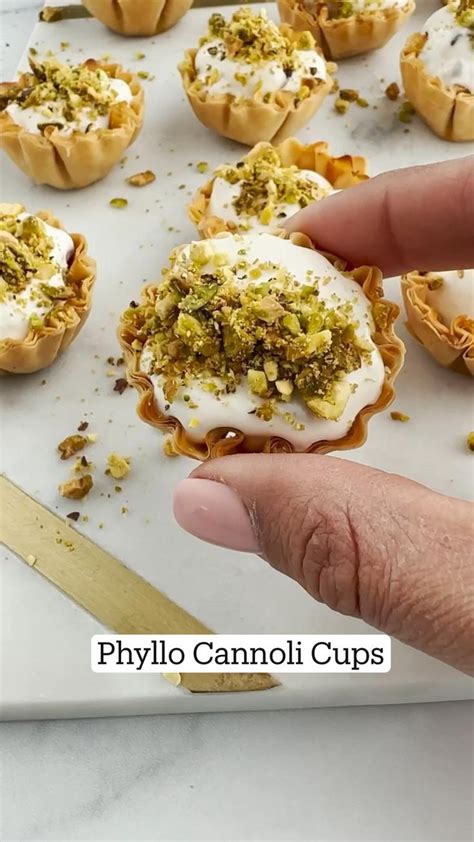 Phyllo Cannoli Cups Easy Snacks Interesting Food Recipes Yummy Food