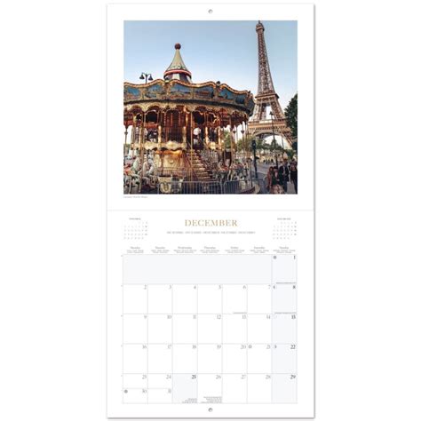 Calendario De Pared 2024 Paris Erikstore