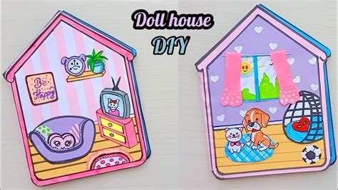 How To Make a beautiful Paper House /DIY Miniature paper House / paper ...