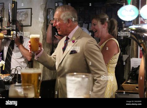 Prince Charles The Prince Of Wales Visits North Wales Stock Photo Alamy