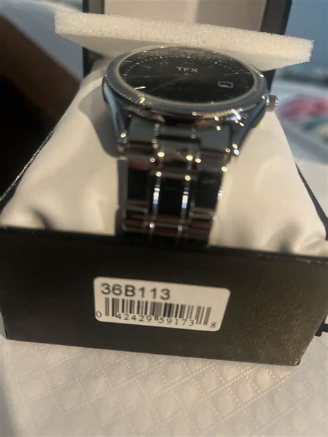 Tfx By Bulova Mens Stainless Steel Watch With Black Dial B New In