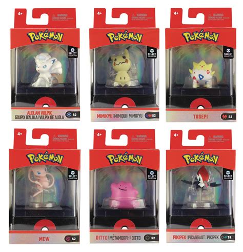 JAN198923 POKEMON SELECT COLL 2IN FIG W CASE ASST WAVE 2 Previews World