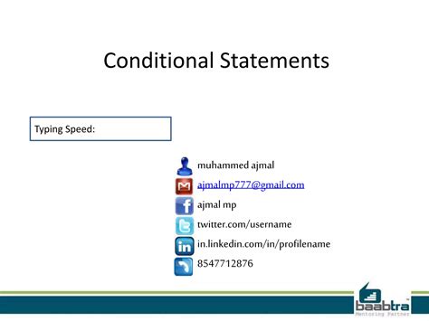 Conditional Statements Ppt Free Download