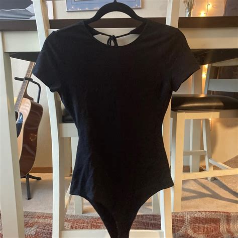 Reformation Women S Black Bodysuit Depop