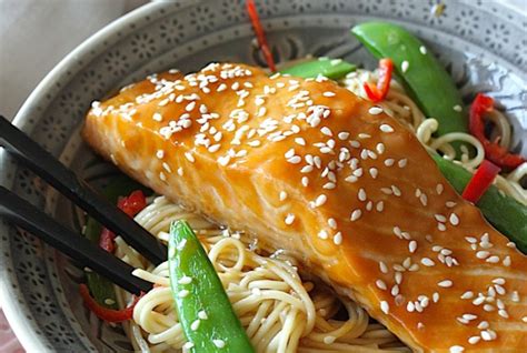 Recept Voor Zalm Met Teriyaki Saus En Noedels Foody Nl