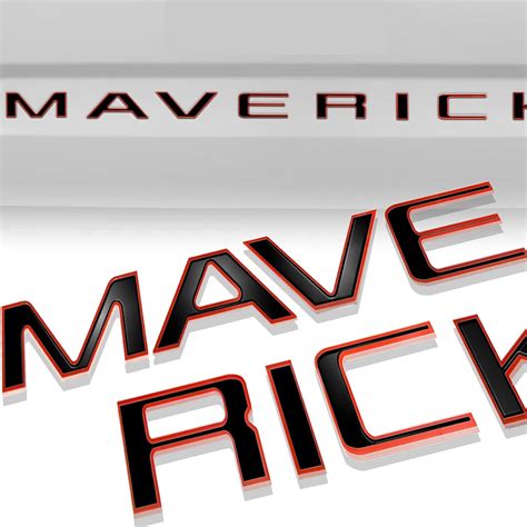 Buy Tailgate Insert Letters Compatible For Maverick M Adhesive