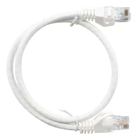 Patch Cord Cable Parcheo Red Utp Cat Mts Blanco Mercadolibre