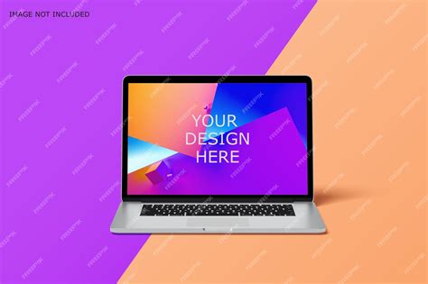 Premium Psd Laptop Mockup Perspective View