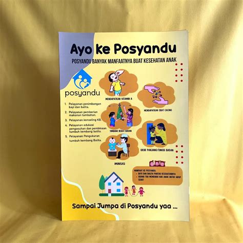 Jual Poster Posyandu Poster Ayo Ke Posyandu Poster Manfaat Posyandu