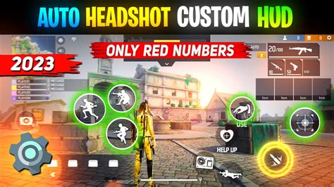 Best Custom HUD 2023 Free Fire Control Setting 2 Finger Auto