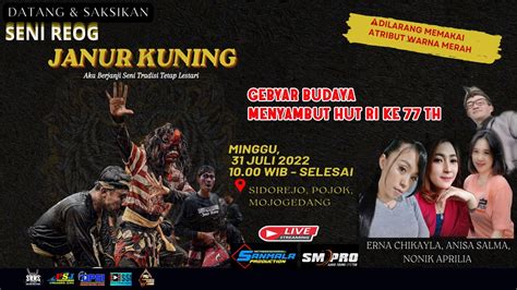 Live Tunda Reog Campursari Janur Kuning Gebyar Budaya Hut Ri Ke