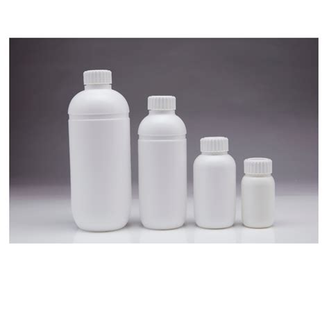 White Plain L Shape HDPE Bottles For Agro Chemical Pharma 100ml To 1