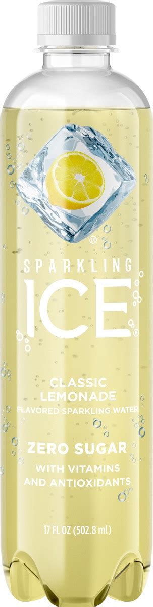 Sparkling Ice Zero Sugar Classic Lemonade Sparkling Water 17 Fl Oz