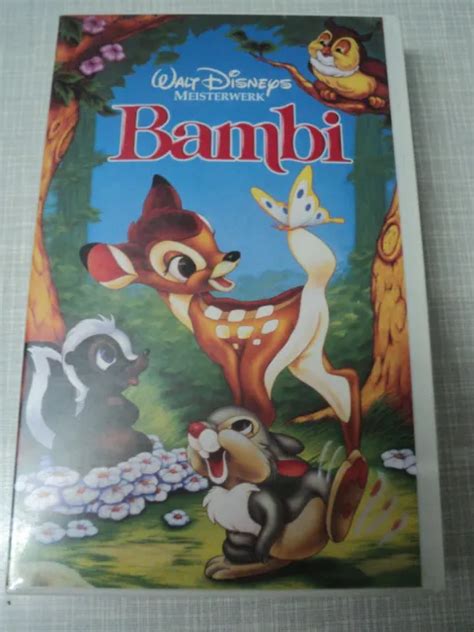 Walt Disney S Meisterwerke Bambi Vhs Videokassette Hologramm Eur