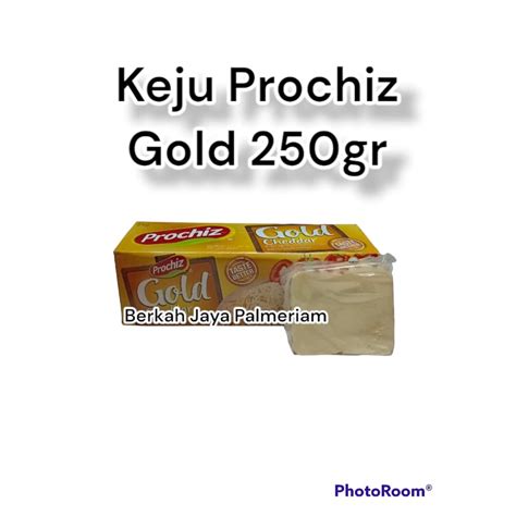 Jual Keju Prochiz Gold Cheddar 250gr Potongan Kemasan Repack Shopee