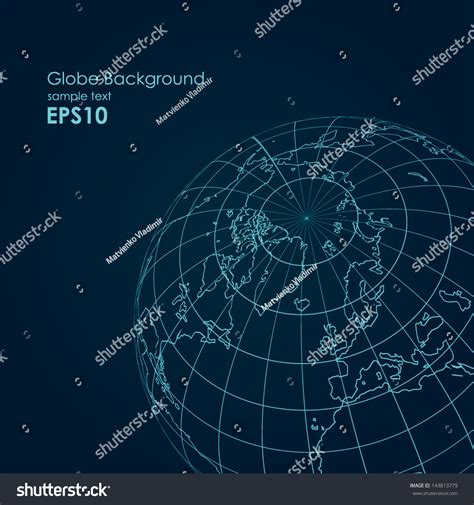 Vector Globe Background Stock Vector Royalty Free 143813779