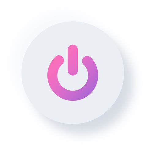 Neumorphic Power Icon Neumorphism UI Button 11888149 PNG