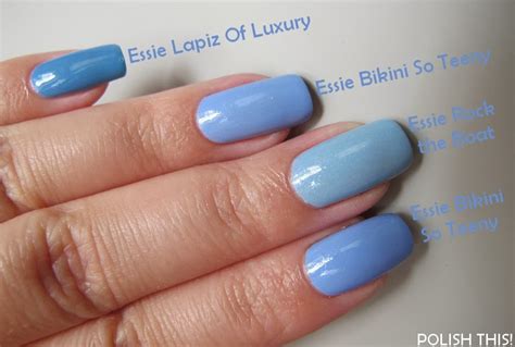 Nail Polish Battle Essie Bikini So Teeny Vs Rock The Boat Vs Lapiz