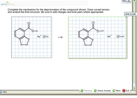 Solved Complete the mechanism for the deprotonation of the | Chegg.com