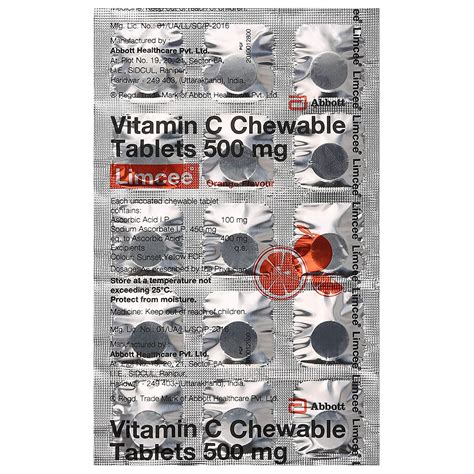 Vitamin C Chewable Tablets Mg How To Use H Ng D N V L U Quan Tr Ng