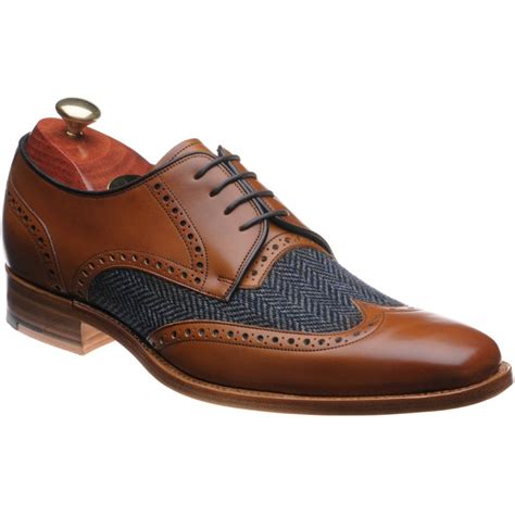 Barker shoes | Barker Creative | Jackson tweed brogues in Cedar Calf ...