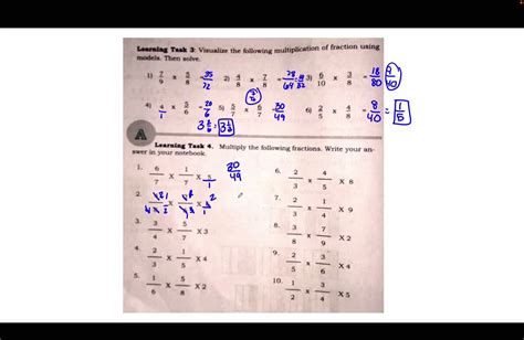 Solved Learning Task 3 Visualize The Folowing Multiplication Of