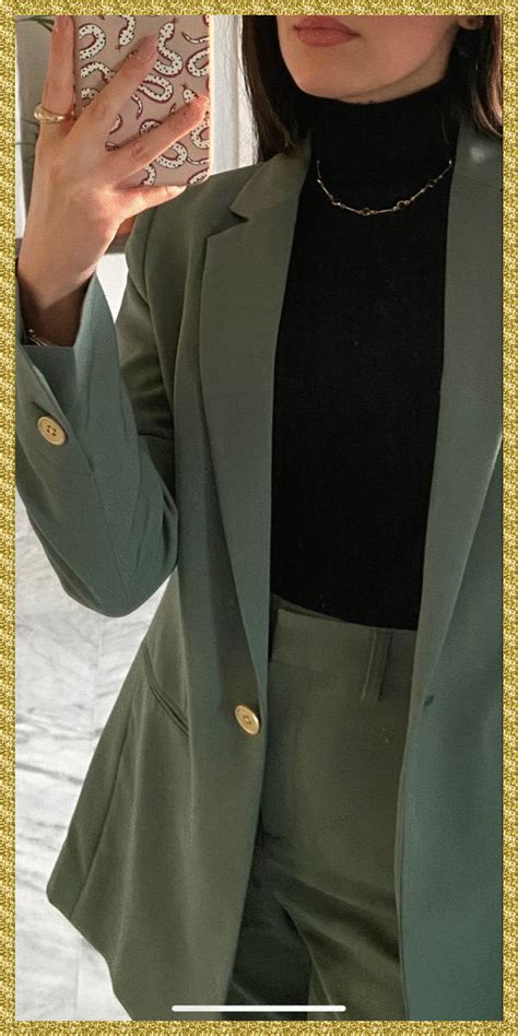 Sage Green Outfit Womens Suit Outfit Classy