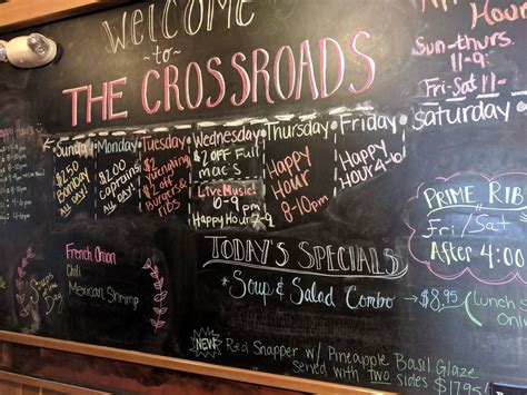 Menu At The Crossroads Dinor Restaurant Edinboro