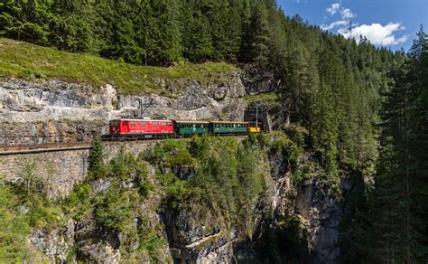 Ge I Der Rhb Zwischen Davos Monstein Und Davos Wiesen