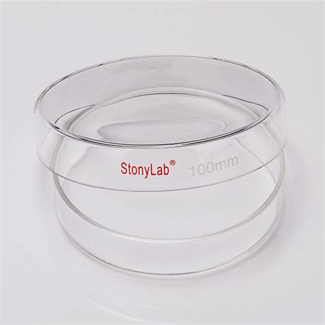 Stonylab Glass Petri Dish 100x20 Mm Autoclavable India Ubuy