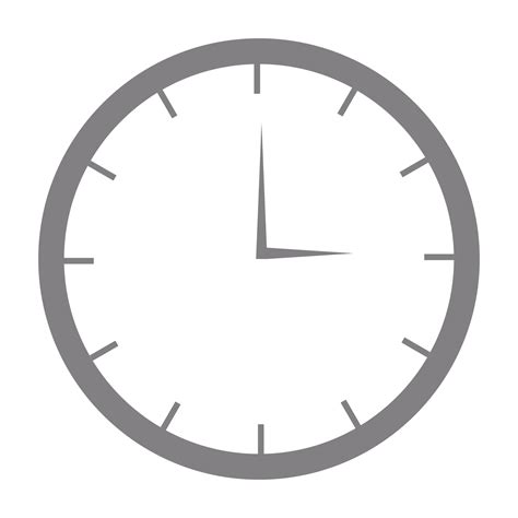 Simple Wall Clock Free Png Image Gray Color Clock Icon On A