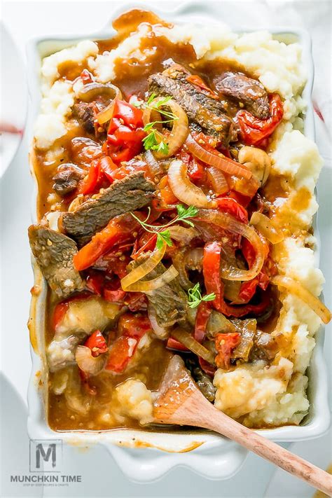 Crock Pot Pepper Steak Step By Step Recipe Munchkin Time