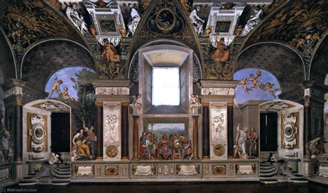 Artwork Replica View Of The West Wall 1638 By Ottavio Vannini 1585