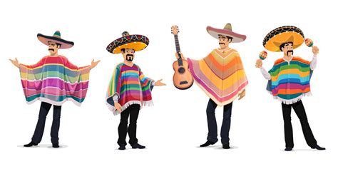 Mexican musicians at cinco de mayo festival. 16545459 Vector Art at ...