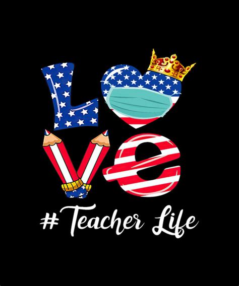 Love Teacher Life Apple Pencil Teacher Digital Art By Tinh Tran Le