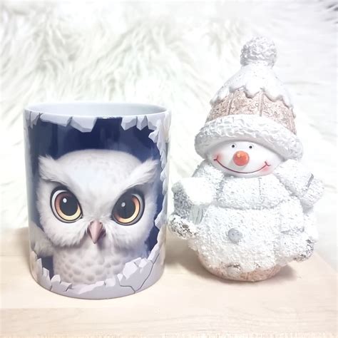 Tasse 3D Mit NAME NAMEN Mauer Weihnachten Nikolaus Schnee Winter Tier