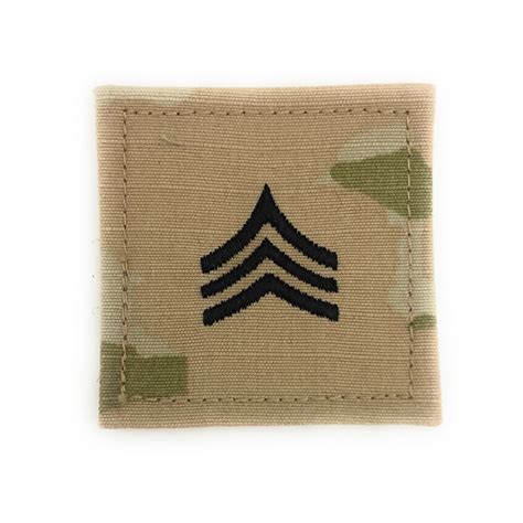 Us Army E5 Sergeant Ocp With Hook Fastener Sta Brite Insignia Inc