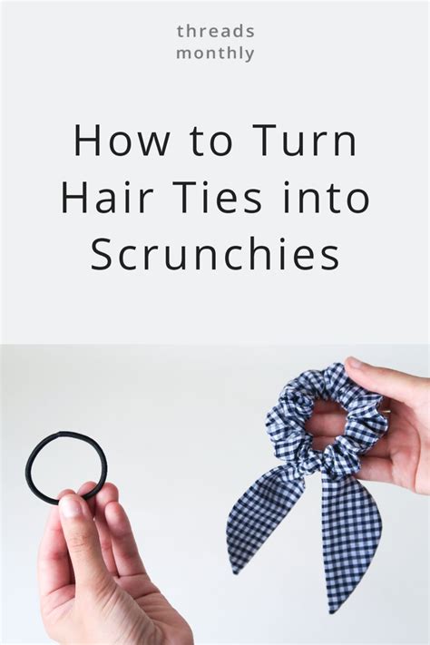 Diy Scrunchie With Hair Tie New Easiest Method Pattern Artofit