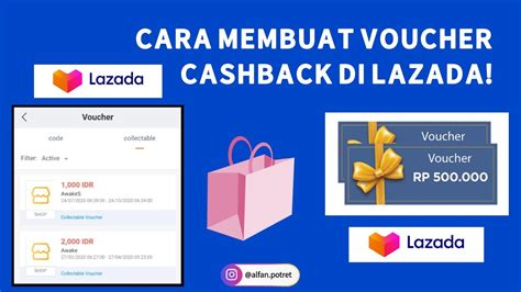 CARA MEMBUAT VOUCHER CASHBACK DI TOKO LAZADA YouTube