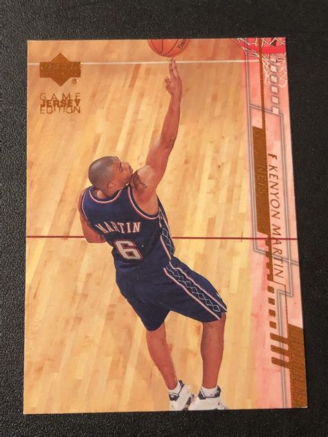 2000 01 Upper Deck Game Jersey Edition Kenyon Martin 326 Rookie EBay