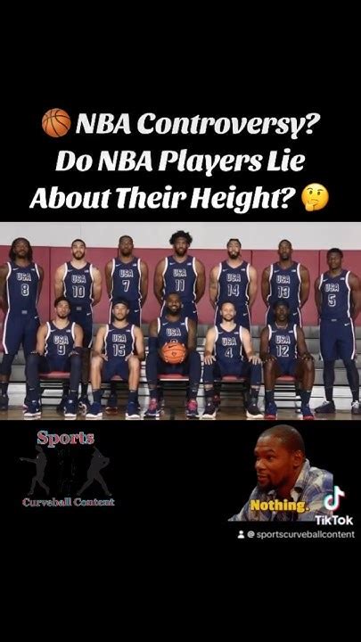 Do Nba Players Lie About Their Height 🤔 Nba Nbanews Trending