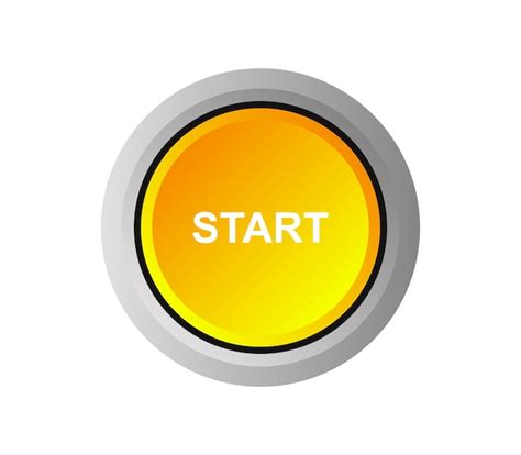 Premium Vector Start Button