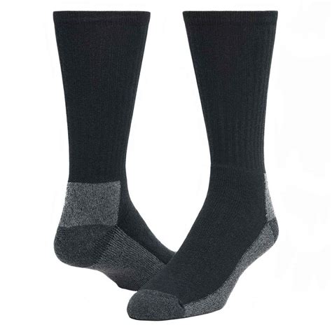 Wigwam At Work Crew 3 Pack Socks Black Xl Black Xl Sportsmans Warehouse