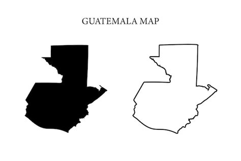 Premium Vector Guatemala Region Country Map Vector