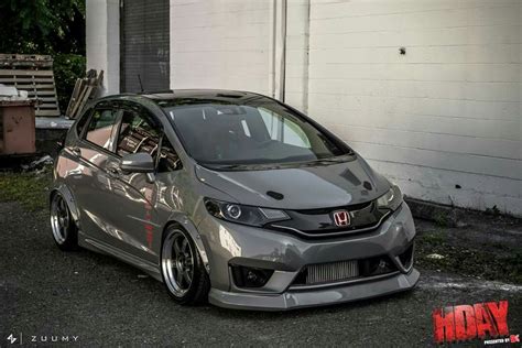 White Honda Jazz On Mugen Full Body Kit Artofit