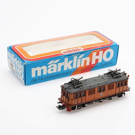 MÄRKLIN SJ S D LOK 109 MED TRÄKORG I ORIGINALKARTONG Leksaker