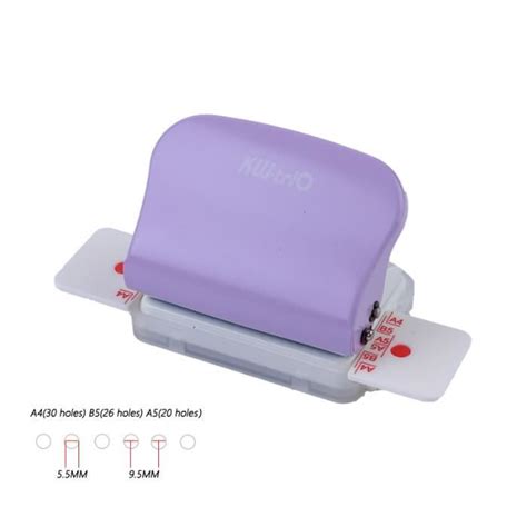 Perforatrice Decorative Purple Perforateur De Trous Pour Feuilles A